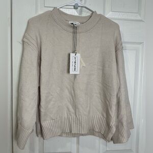For The Republic Cream Women's Sweater